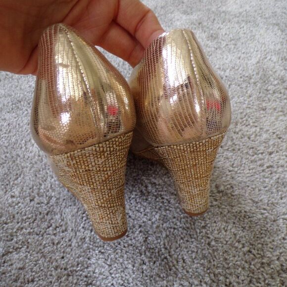 Lily pulitzer leather Wedge heels 9 - Picture 8 of 13